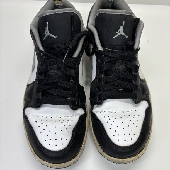 Nike Air Jordan 1 Low ‘Shadow’ Black White Grey Sneakers 553558-040 Size 8 Skate - Picture 3 of 12